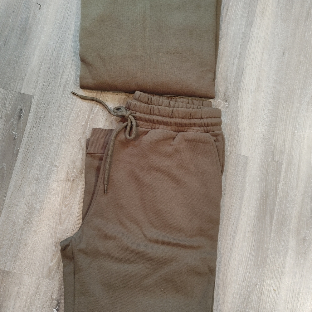 Plus size Fleece lined jogger set